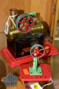 AN UNBOXED MAMOD MINOR No.2 LIVE STEAM ENGINE, not tested, playworn condition and has been fired up,