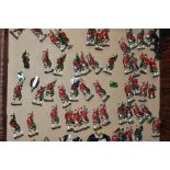 A QUANTITY OF ASSORTED UNMARKED HOLLOWCAST SOLDIER FIGURES, majority are standing figures playing