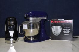 A KITCHENAID ARTISAN MIXER model No 5KSM150 along with a Kitchen Aid 28 litre bowl with handle and a