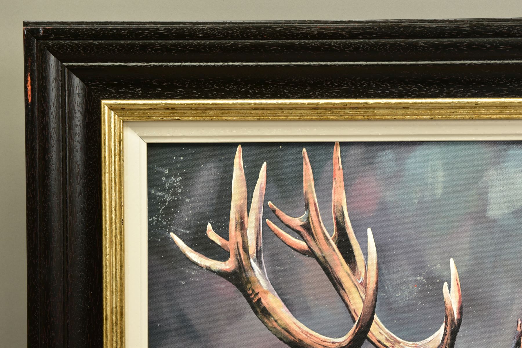 DEBBIE BOON (BRITISH CONTEMPORARY), 'LORD AND MASTER', a signed limited edition print of a stag, - Image 4 of 9