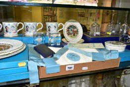 A GROUP OF FREEMASONRY ITEMS, CERAMICS, GLASS AND METALWARES, Freemasonry items to include a