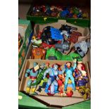 A QUANTITY OF UNBOXED ASSORTED LJN TOYS THUNDERCATS FIGURES, to include Lion-O, Snarf, Panthro,