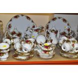A SIXTY SIX PIECE ROYAL ALBERT OLD COUNTRY ROSES TEA SET ETC, comprising a coffee pot, two