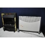 TWO ELECTRIC HEATERS a G.E.T convector heater and an electric coal effect heater (both PAT pass