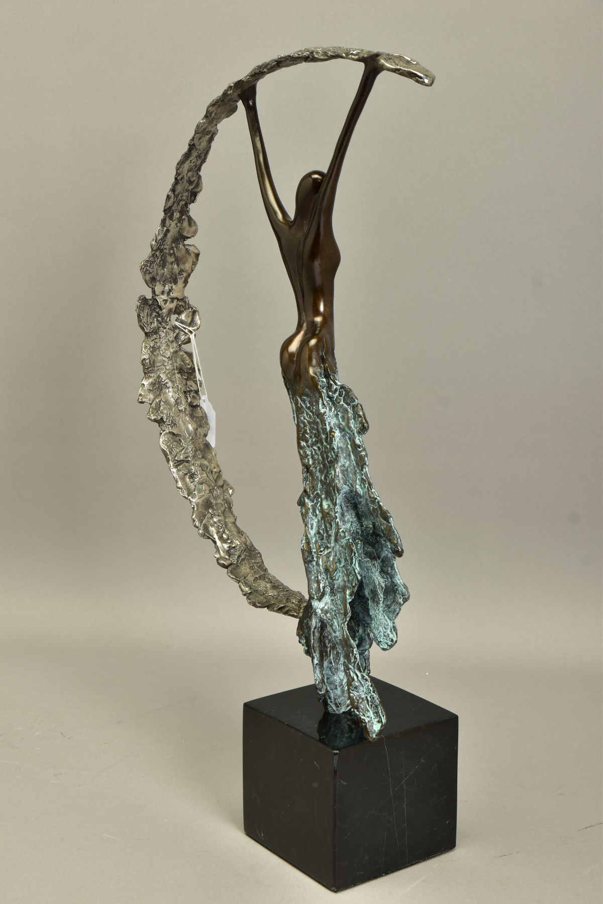 JENNINE PARKER (BRITISH CONTEMPORARY) 'MOONLIGHT', a limited edition bronze sculpture of a female - Image 4 of 9