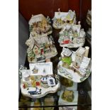 SIX LILLIPUT LANE SCULPTURES FROM CHRISTMAS COLLECTION, no deeds, comprising Christmas Cake 2001,