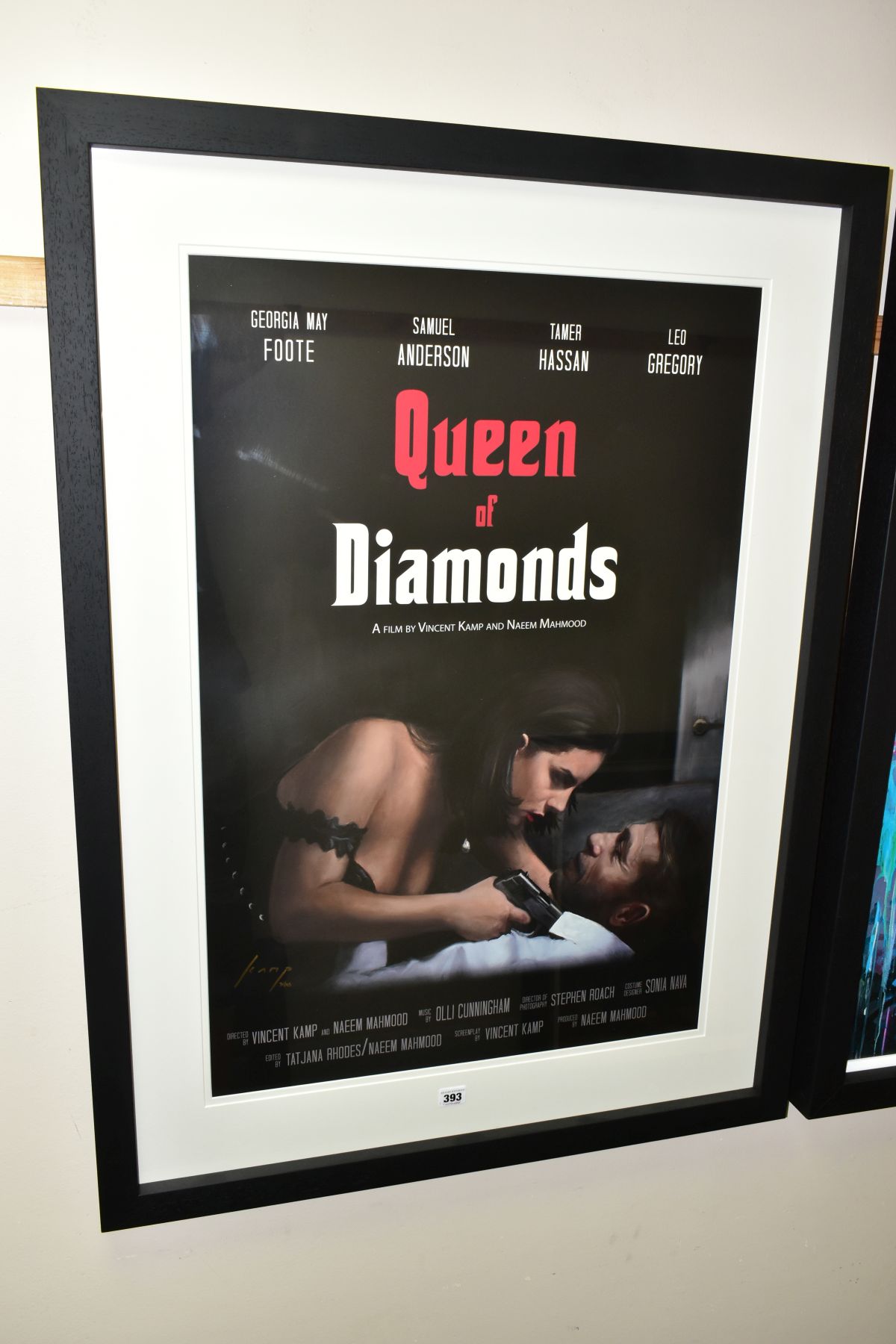 VINCENT KAMP (BRITISH CONTEMPORARY) 'QUEEN OF DIAMONDS, a limited edition silkscreen print, 31/95