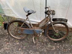 A LATE 1950s /EARLY 1960s RALEIGH MOPED possibly a RM1 or RM1C for Restoration. With a Sturmey