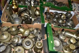 SIX BOXES OF MAINLY TWENTIETH CENTURY PEWTER WARES, to include teapots, coffee pots, milk jugs,