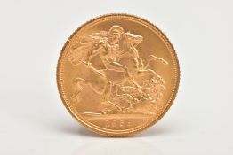 A FULL GOLD SOVEREIGN COIN 1958