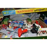 A BOXED MATCHBOX SWITCH A TRACK SET No. M-3, missing cars, drive pins and possibly some other