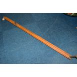 A DRING & FAGE OF LONDON WOODEN AND BRASS CUSTOMS & EXCISE 44 INCH HEAD ROD FOR THE BREWERY