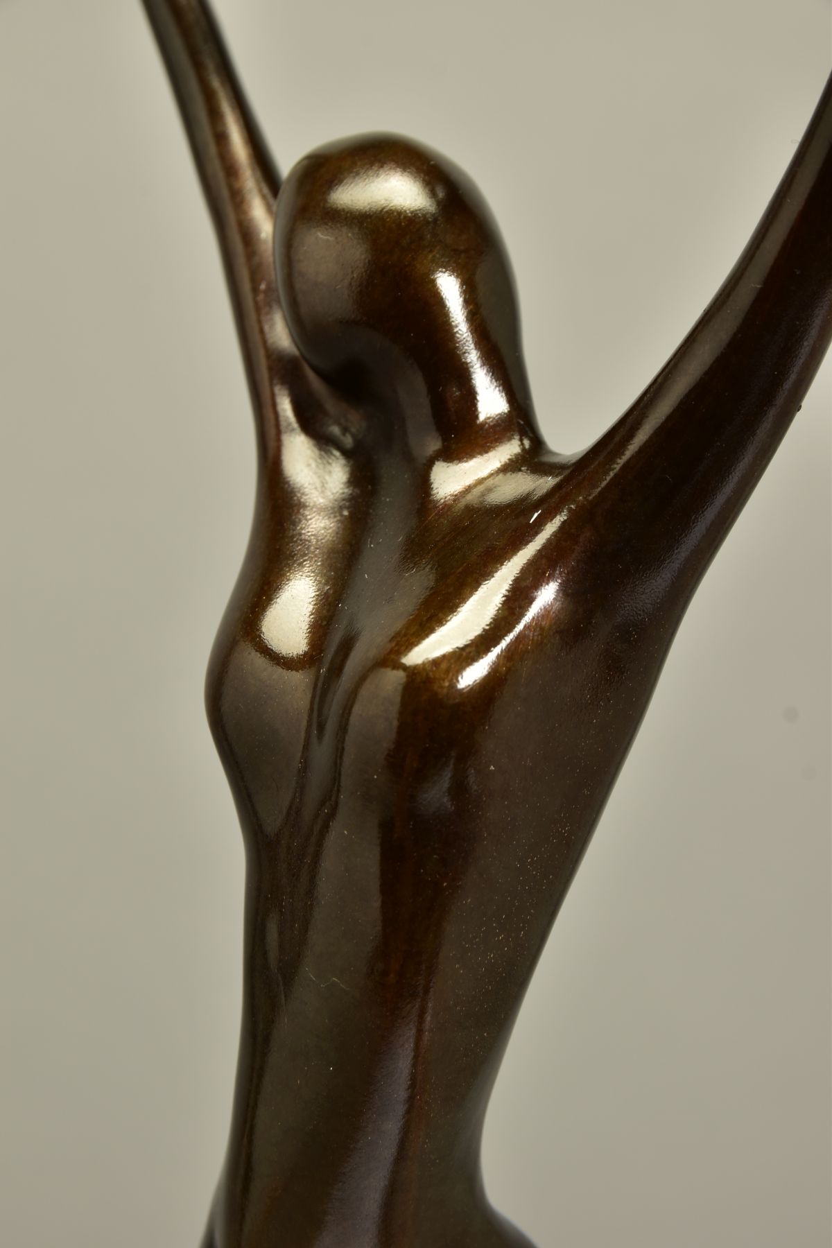 JENNINE PARKER (BRITISH CONTEMPORARY) 'MOONLIGHT', a limited edition bronze sculpture of a female - Image 8 of 9