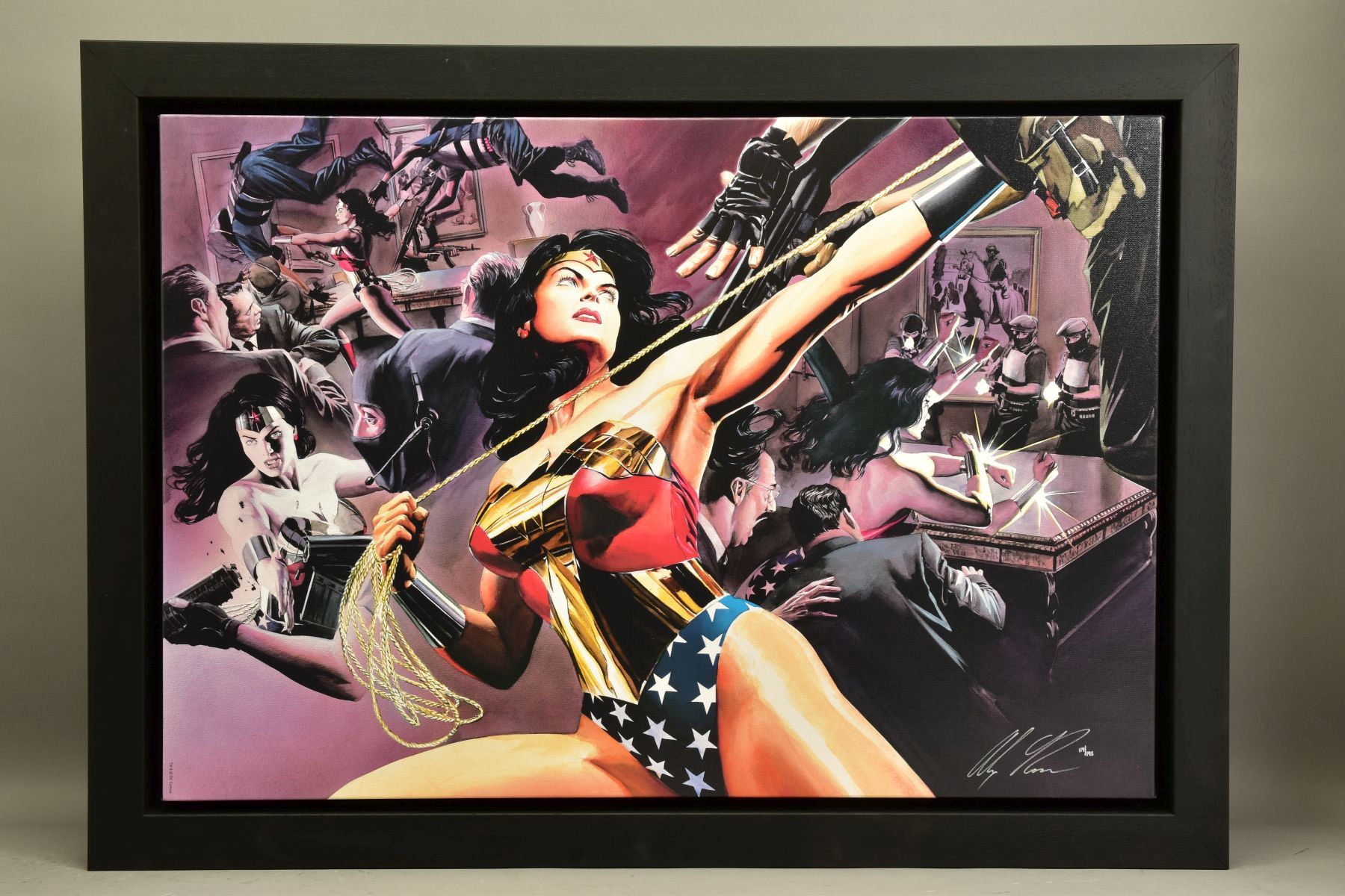 ALEX ROSS (AMERICAN CONTEMPORARY) 'WONDER WOMAN:DEFENDER OF TRUTH) a signed limited edition print on
