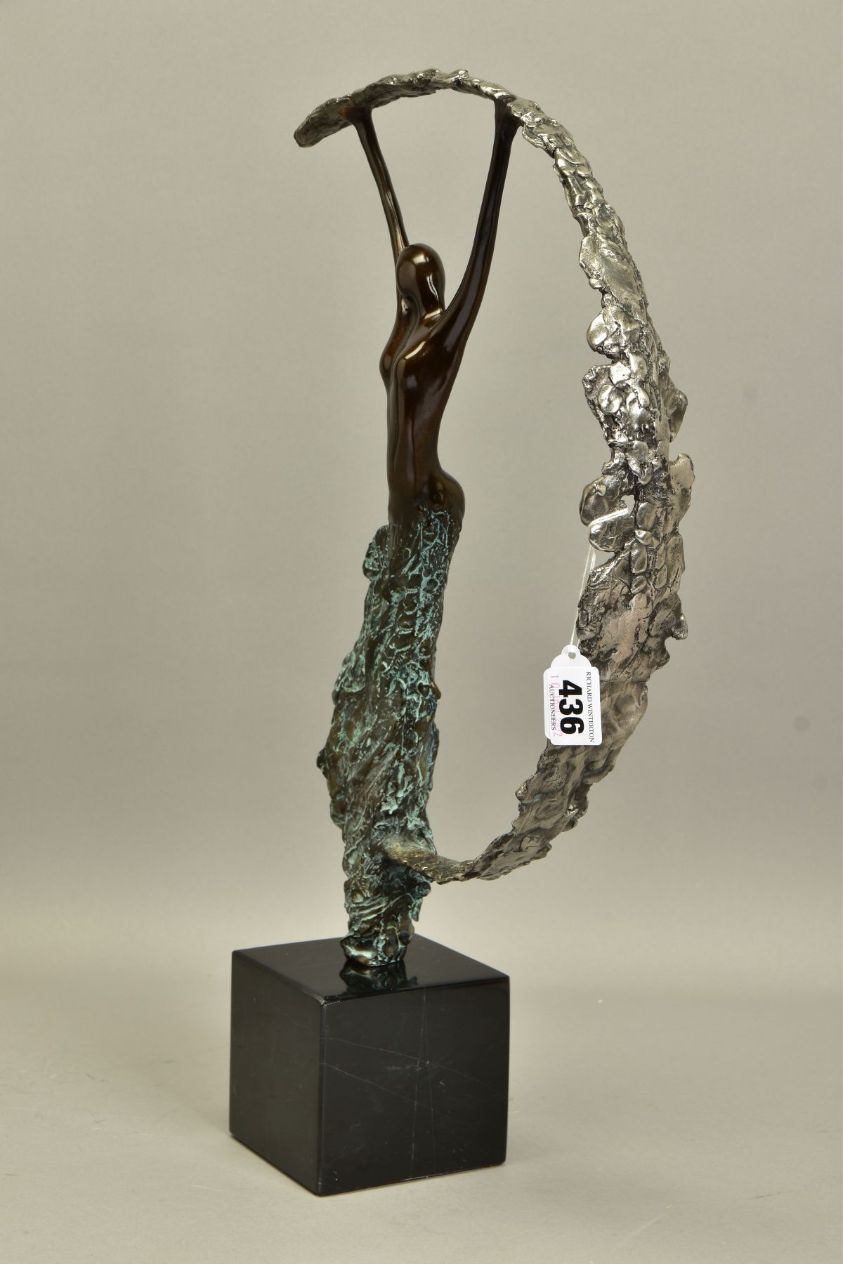 JENNINE PARKER (BRITISH CONTEMPORARY) 'MOONLIGHT', a limited edition bronze sculpture of a female - Image 2 of 9