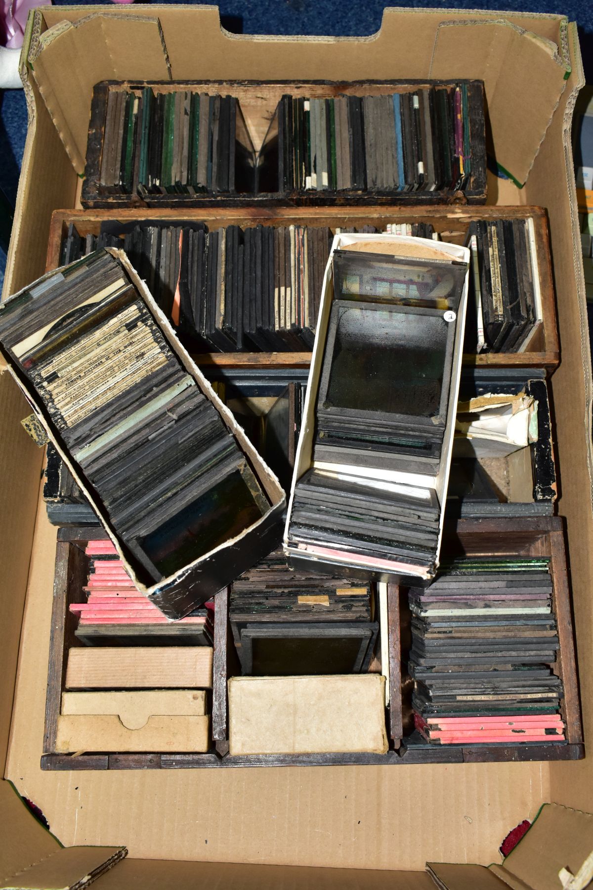 MAGIC LANTERN SLIDES, approximately 350-400 coloured optical lantern slides, 85mm x 85mm mostly