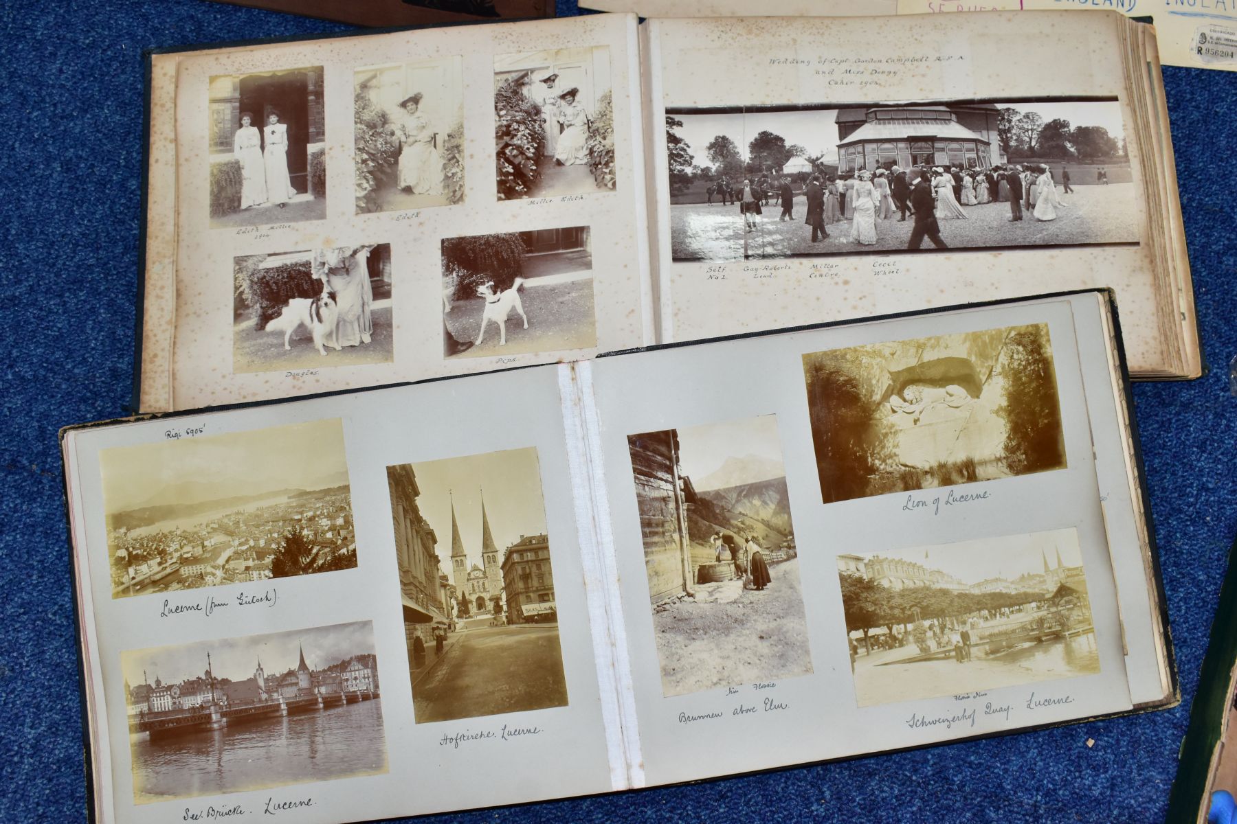 PHOTOGRAPHS, a large collection of late 19th and early 20th century photographs in nine albums and - Image 3 of 13