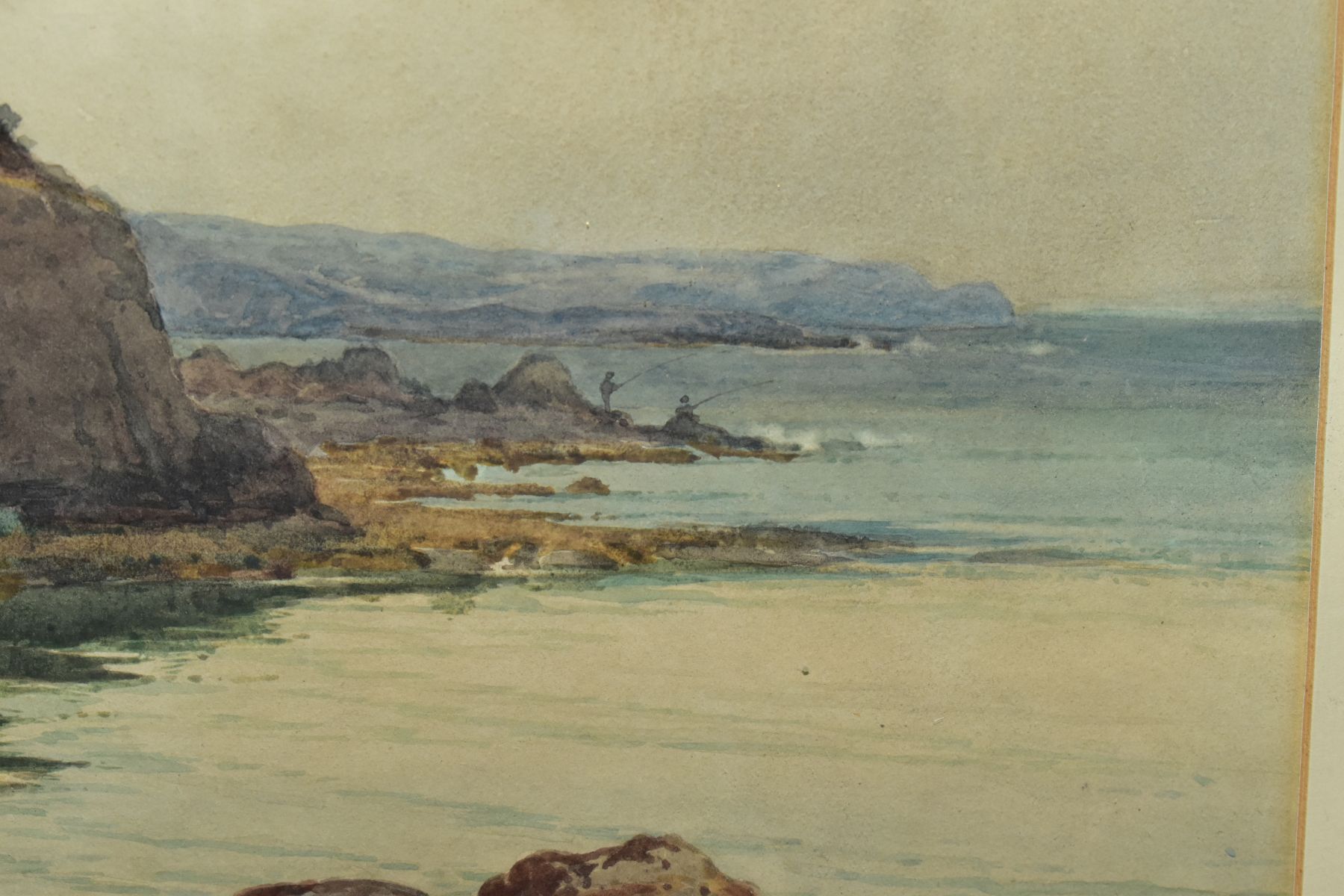 CRESWICK BOYDELL (1861-1919), 'SANDY BAY', a coastal landscape with figures, signed bottom right, - Image 5 of 5