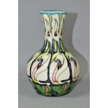 A LIMITED EDTION MOORCROFT POTTERY VASE, Lily Come Home by Emma Bossons, signed and dated to base