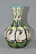 A LIMITED EDTION MOORCROFT POTTERY VASE, Lily Come Home by Emma Bossons, signed and dated to base