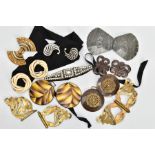A SELECTION OF EARLY TO MID 20TH CENTURY BELT BUCKLES, ten buckles in total of various designs,