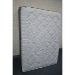 A 4FT6 DIVAN BED AND MATTRESS