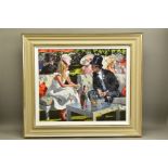 SHERREE VALENTINE DAINES (BRITISH 1959), 'ASCOT GLAMOUR', a signed limited edition print of