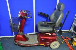 A INVACARE AURIGO MOBILITY SCOOTER in used condition (untested due to not charging)