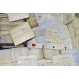 INDENTURES, a collection of approximately 100 legal documents dating from 1835 - 1900 and