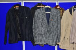 EIGHT MEN'S JACKETS, to include smart wool and casual jackets, makes to include Next and BHS,