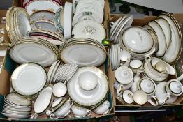 THREE BOXES OF PART DINNER SETS TO INCLUDE ROYAL GRAFTON 'MAJESTIC', to include twenty-two dinner