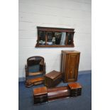 A VICTORIAN MAHOGANY POT CUPBOARD with fielded panels, lock and key width 50cm x depth 39cm x height