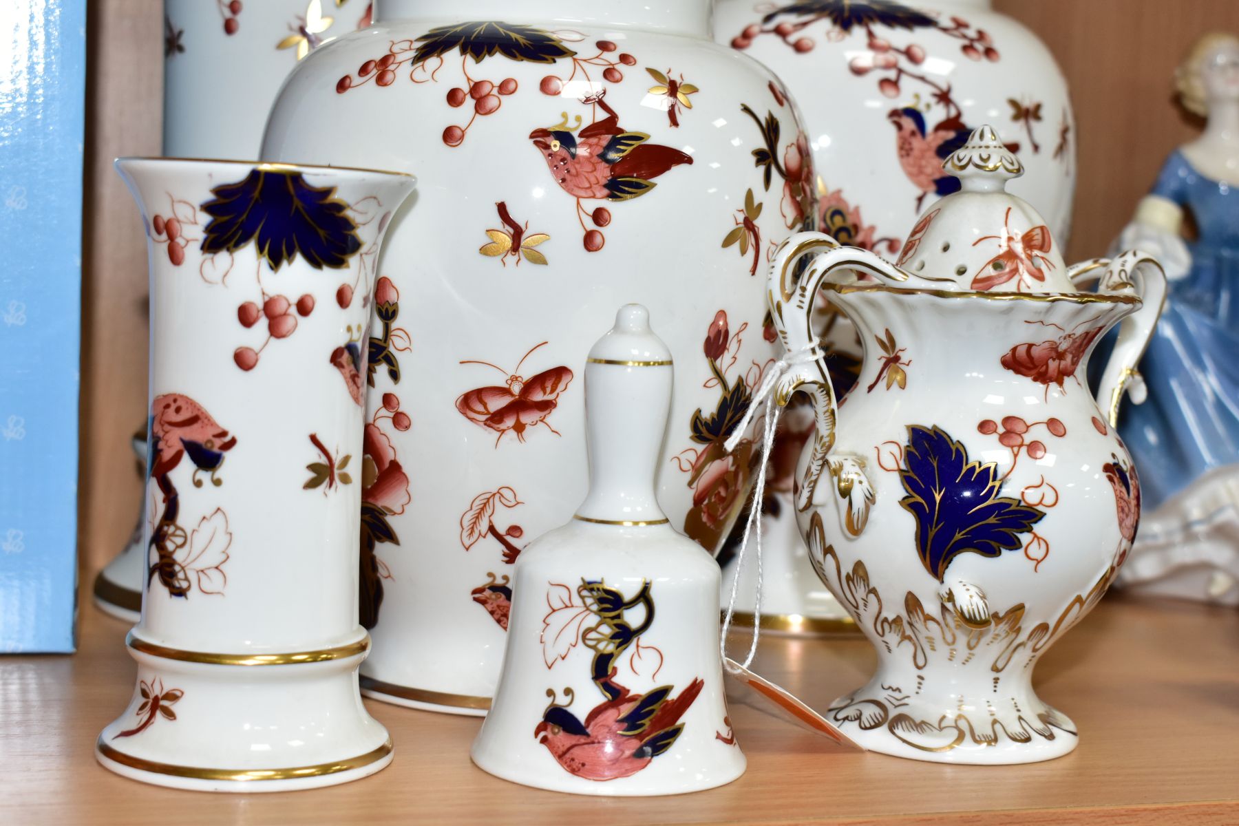 SIX PIECES OF COALPORT HONG KONG CERAMIC WARES, comprising two covered vases heights approximately - Image 3 of 8