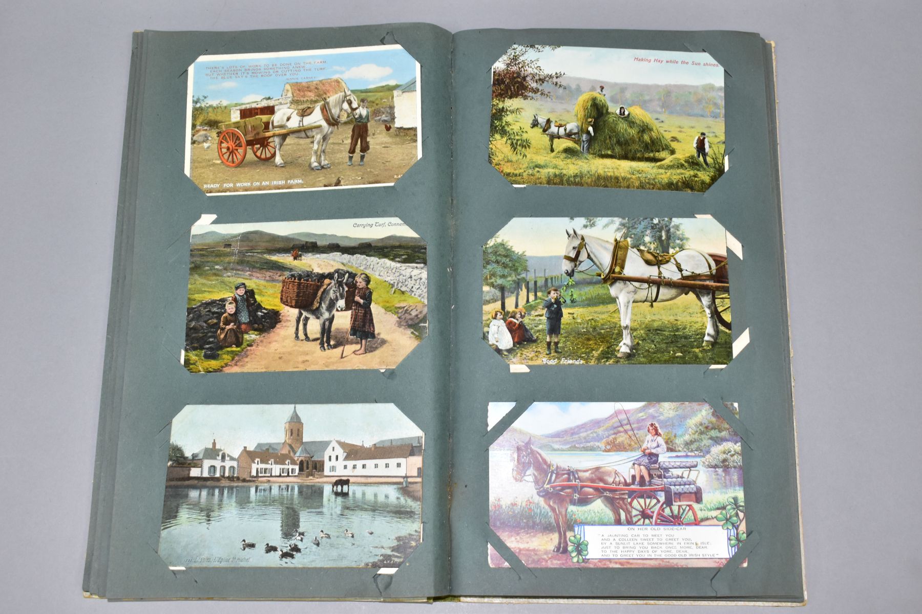 POSTCARDS, approximately 133 Postcards in one album of equine related cards, early-mid 20th century, - Image 6 of 8