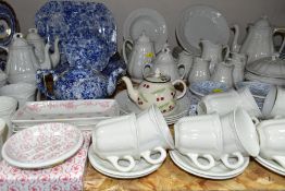 A SIXTY EIGHT PIECE LAURA ASHLEY WHEATWARE DINNER SERVICE WITH OTHER LAURA ASHLEY CERAMIC WARES,