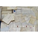 INDENTURES, a collection of approximately ninety-two legal documents dating from 1823 and