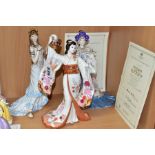 THREE LIMITED EDITION COALPORT FIGURES FROM OPERA HEROINES COLLECTION, comprising Madam Butterfly no