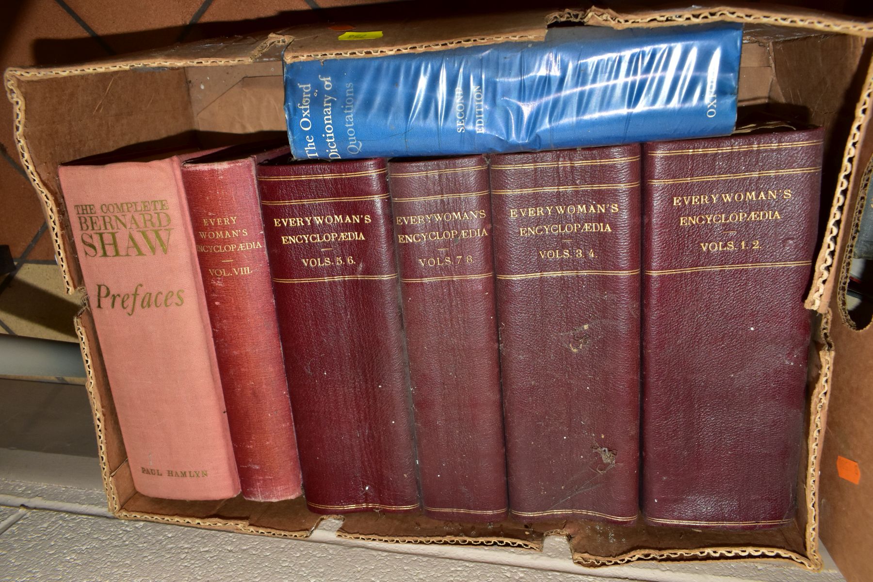 BOOKS, six boxes containing approximately one hundred and forty titles including ten volumes of - Image 8 of 8