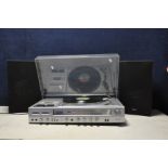 A TOSHIBA SM-2950 STEREO MUSIC CENTRE with speakers (PAT pass and working) (condition- small crack