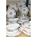 A FIFTY FOUR PIECE ROYAL STAFFORD PATRICIA DINNER SERVICE, comprising two tureens, two sauceboats