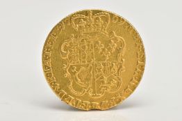 A GEORGE III GOLD GUINEA THIRD HEAD 1769, NICK AT 6 O' CLOCK REVERSE