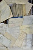 INDENTURES, a collection of approximately eighty-five legal documents dating from 1668 - 1880 and