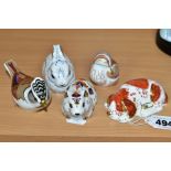 FIVE ROYAL CROWN DERBY COLLECTORS GUILD PAPERWEIGHTS, comprising 'Puppy', 'Teal Duckling', '