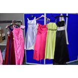 TEN CHILDREN'S AND ADULT'S SIZES 6-8 EVENING/ PROM/ BRIDESMAID DRESSES, comprising a lilac Veronia