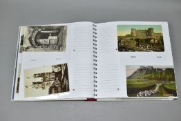 POSTCARDS, approximately 180 Postcards in one album of castles in the UK and Europe, dating from