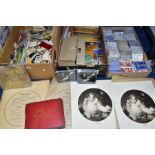 EPHEMERA, three boxes containing several thousand pieces of miscellaneous ephemera to include