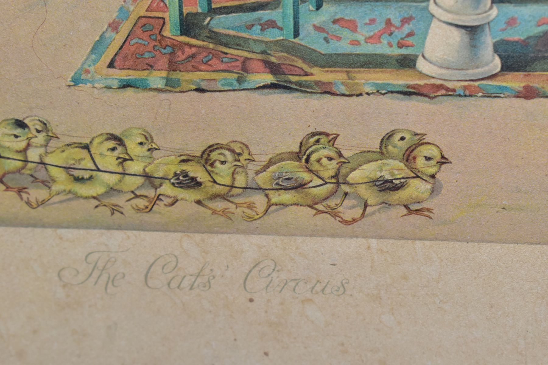 TWO EARLY 20TH CENTURY PRINTS OF ANTHROPOMORPHIC ANIMALS, comprising a small coloured print of two - Image 8 of 11