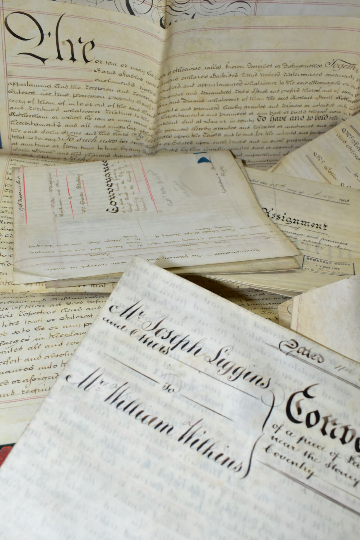 INDENTURES, a collection of approximately forty-five legal documents dating from 1726 1933 and - Image 4 of 4