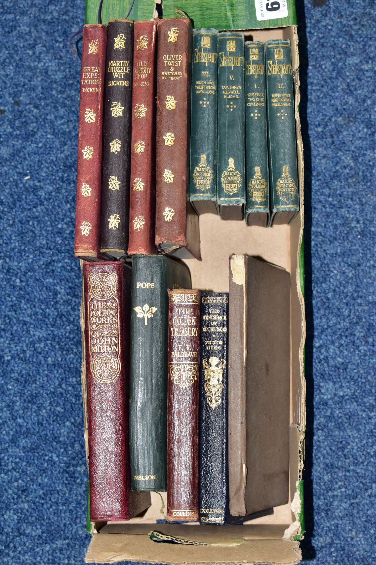 ANTIQUARIAN BOOKS, thirteen titles comprising four 'The Handy Volume Shakespeare' published by