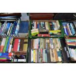 BOOKS, six boxes containing approximately 195 - 200 titles to include geography (Wainwright,